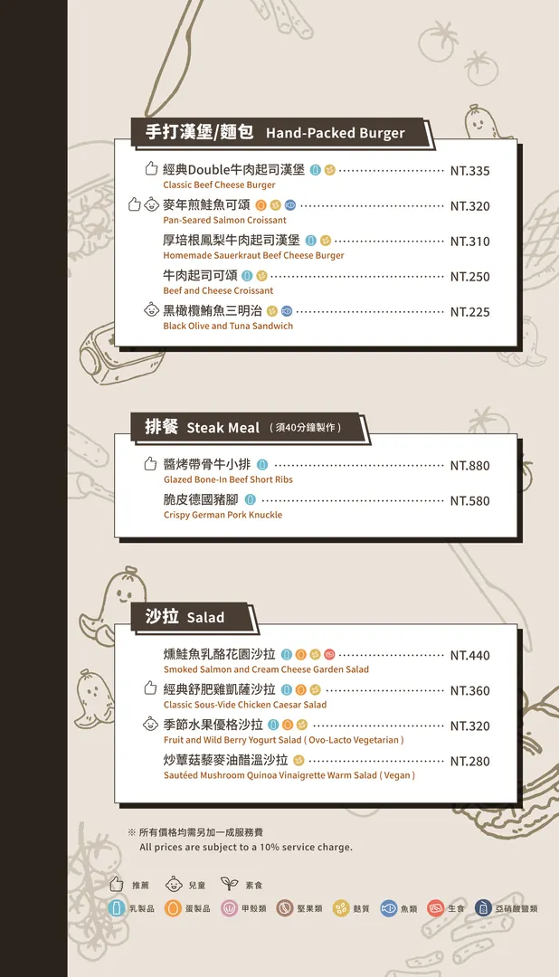 格拉比主題餐廳菜單第 2 頁